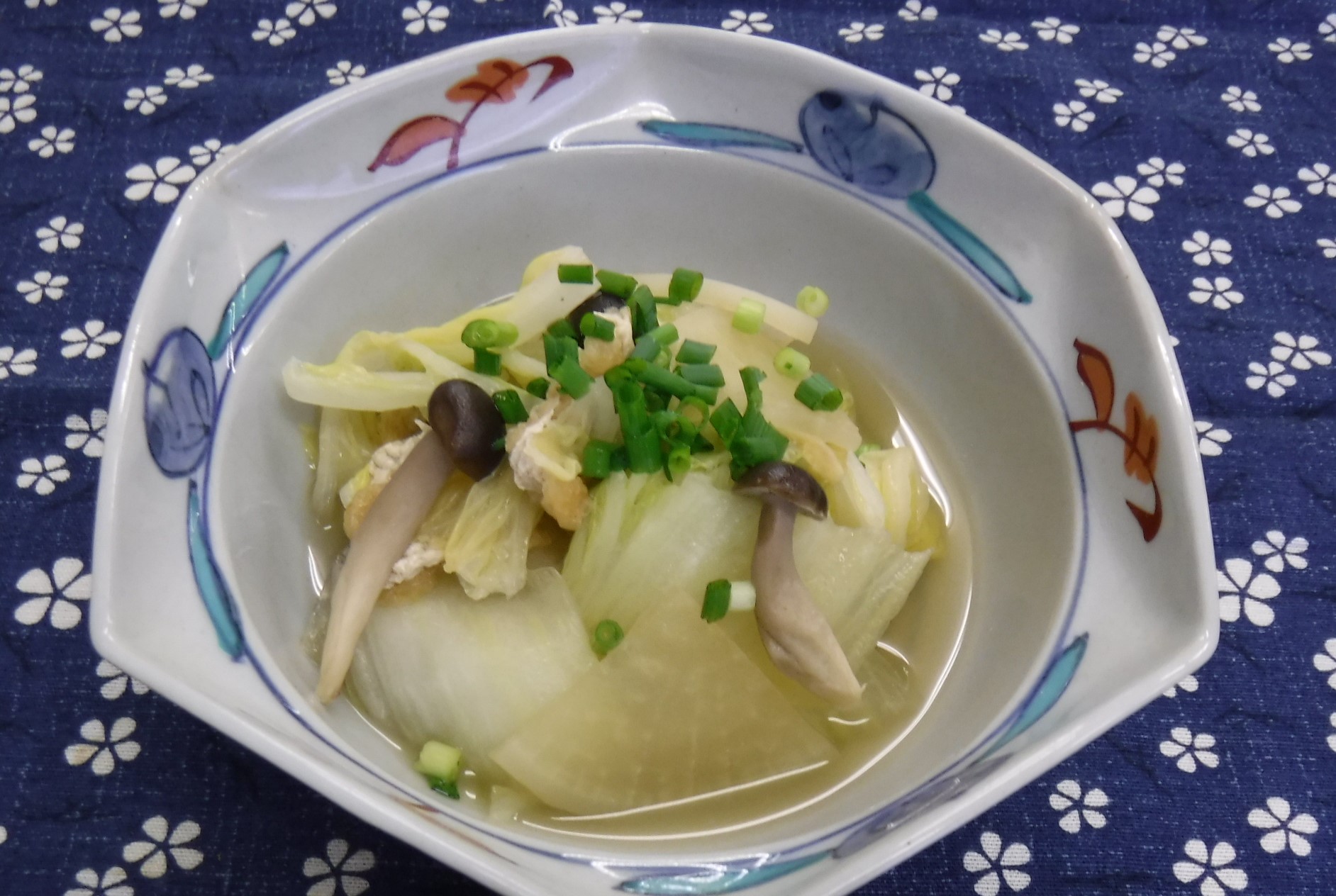 白菜と大根とあげのあっさり煮 食まちうおぬま